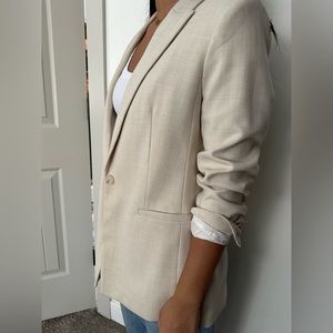 H&M CREAM BLAZER